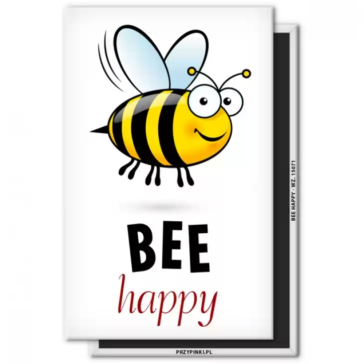 magnes 120x75mm Bee happy