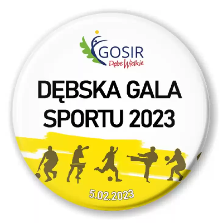 przypinka Dębska Gala Sportu 2023