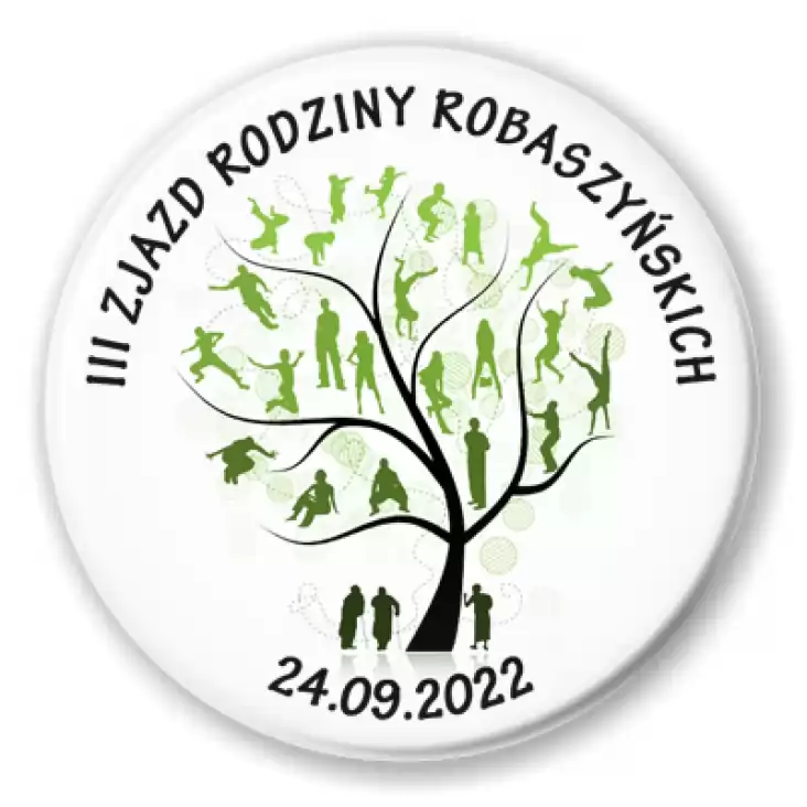 przypinka III Zjazd Rodziny Robaszyńskich 2022