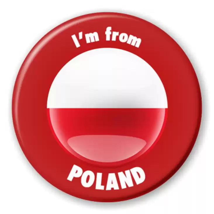 przypinka Jestem z Polski