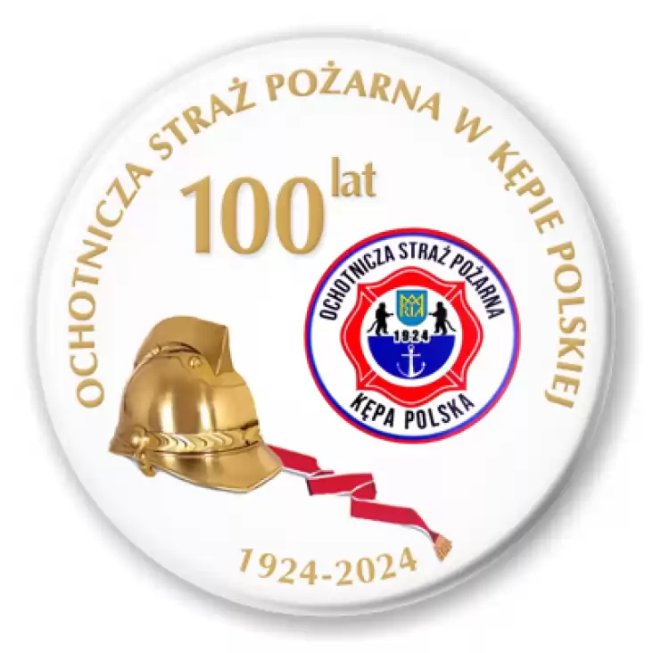 przypinka Jubileusz 100-lecia OSP Kępa Polska