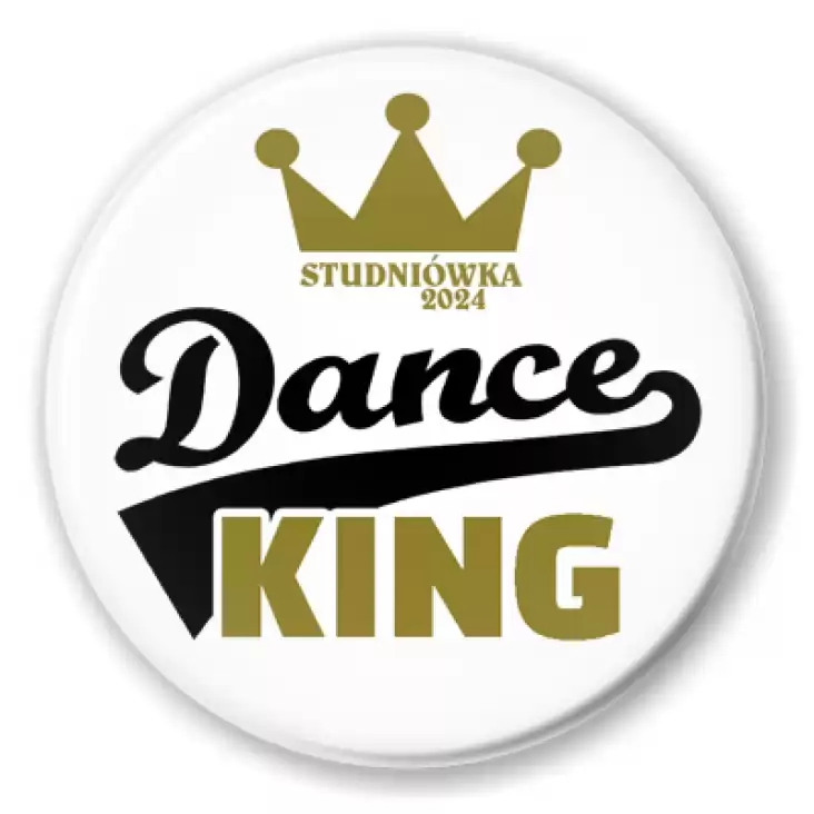 przypinka Studniówka Dance King