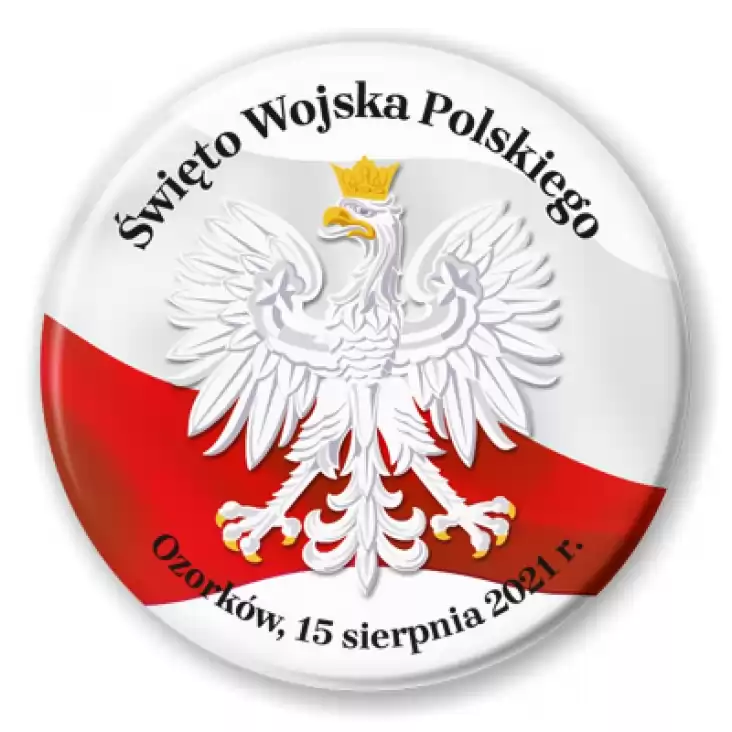 przypinka Święto Wojska Polskiego Ozorków