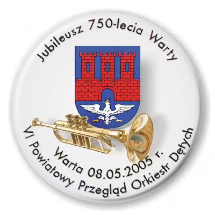 przypinka VI Powiatowy Przegląd Orkiestr Dętych - Warta 2005