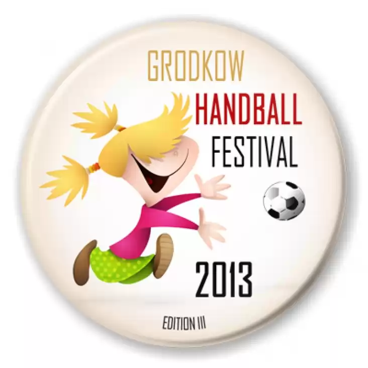 przypinka Handball Festiwal 2013