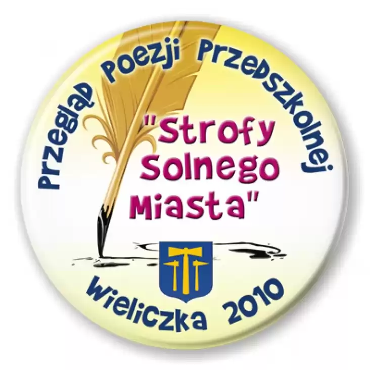 przypinka Przegląd Poezji Przedszkolnej - Wieliczka 2010