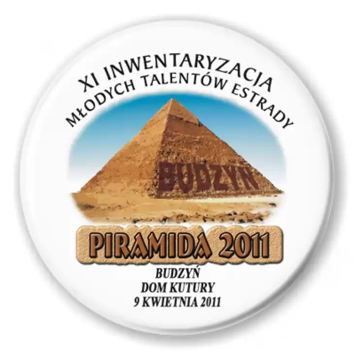 przypinka Piramida 2011 - Budzyń