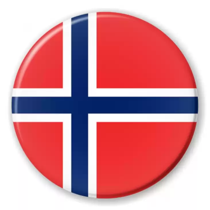 przypinka Flaga Norwegia