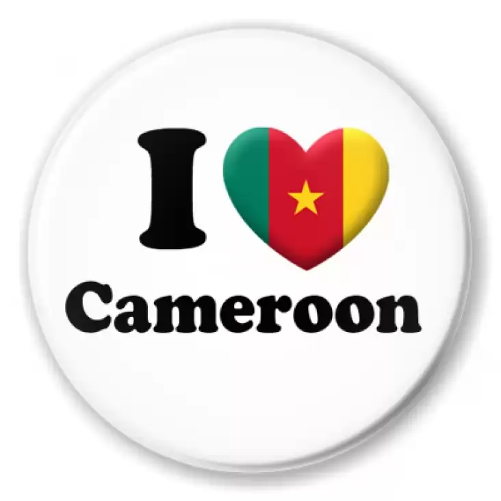 przypinka I love Cameroon
