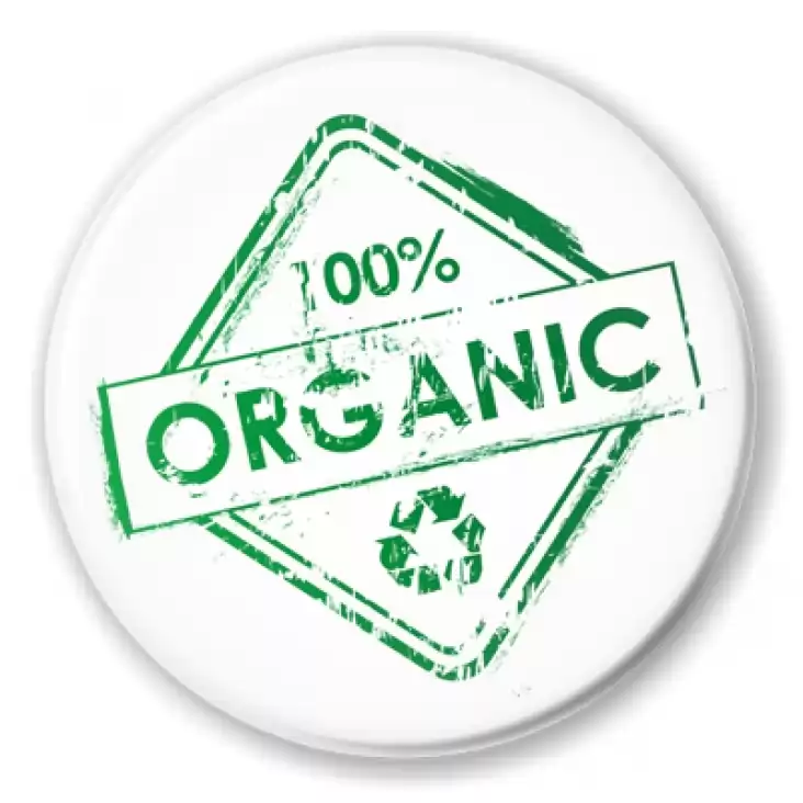 przypinka 100% organic