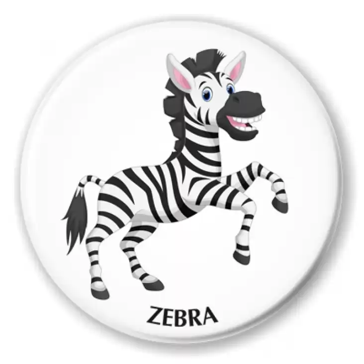 przypinka Zebra