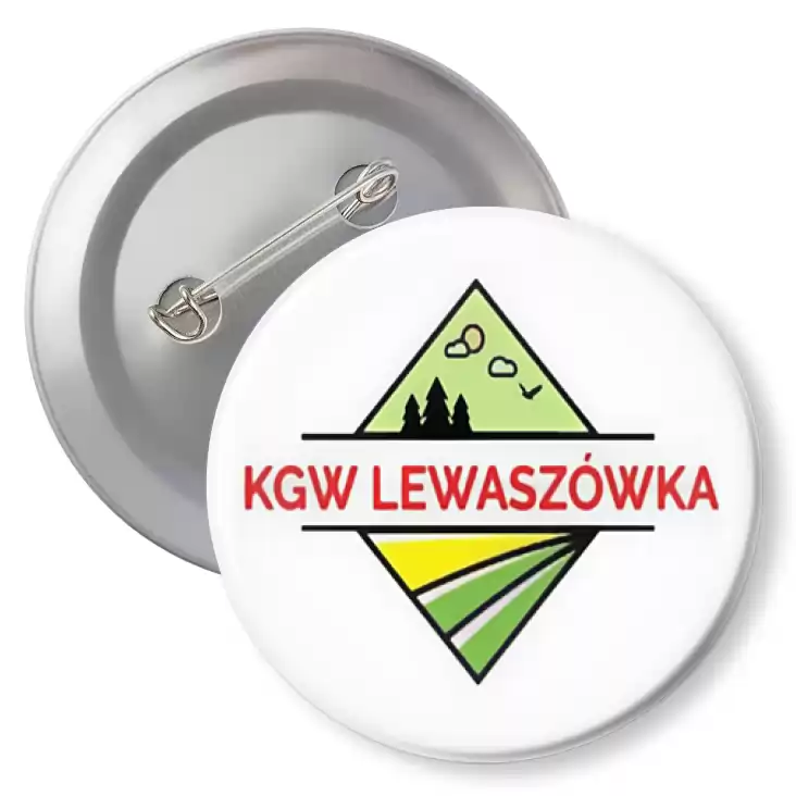 przypinka z agrafką KGW Lewaszówka