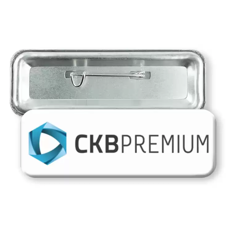 przypinka prostokąt CKB Premium