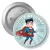 Przypinka z agrafką Super dyżurny latający Superman