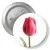 Przypinka z agrafką Tulipan