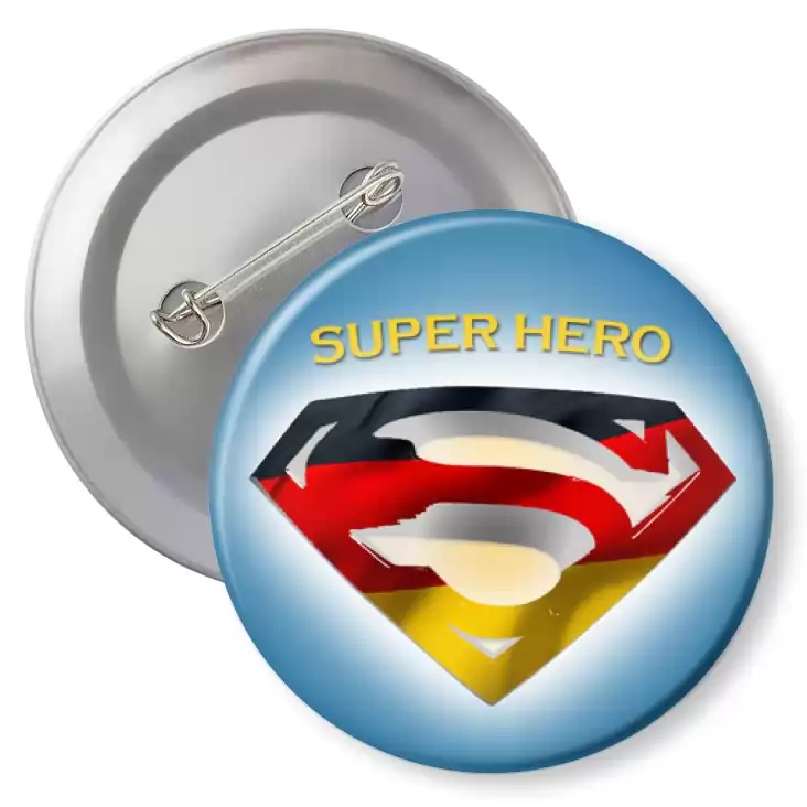 przypinka z agrafką Super Hero