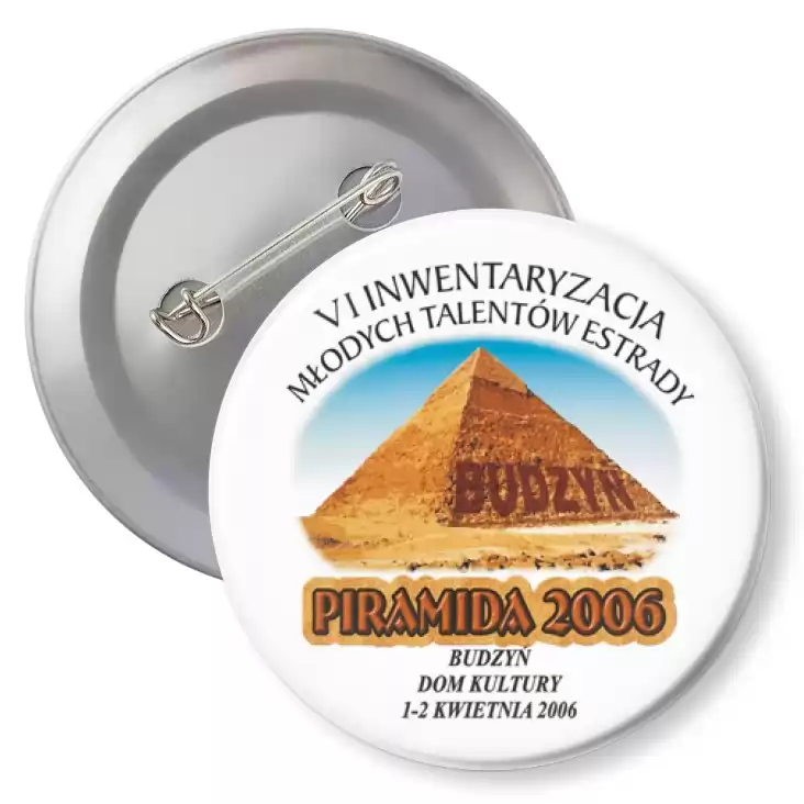 przypinka z agrafką Piramida 2006 - Budzyń