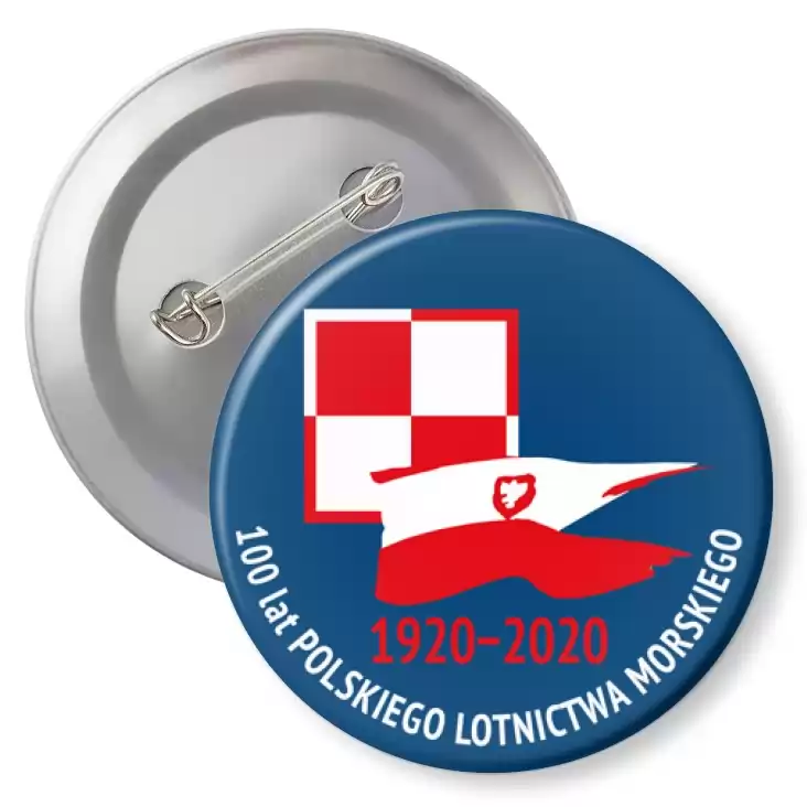 przypinka z agrafką 100 lat Polskiego Lotnictwa Morskiego