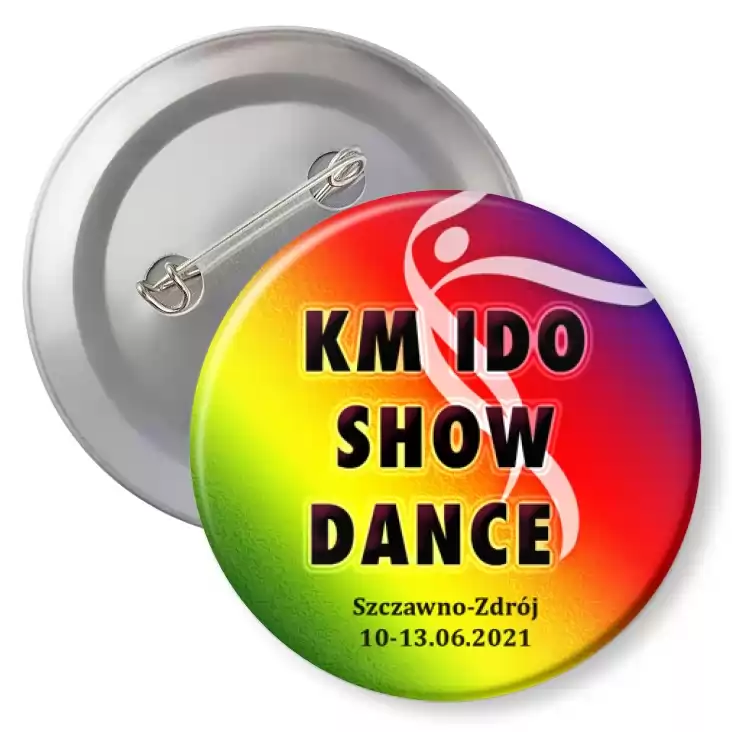przypinka z agrafką KM IDO Show Dance 2021