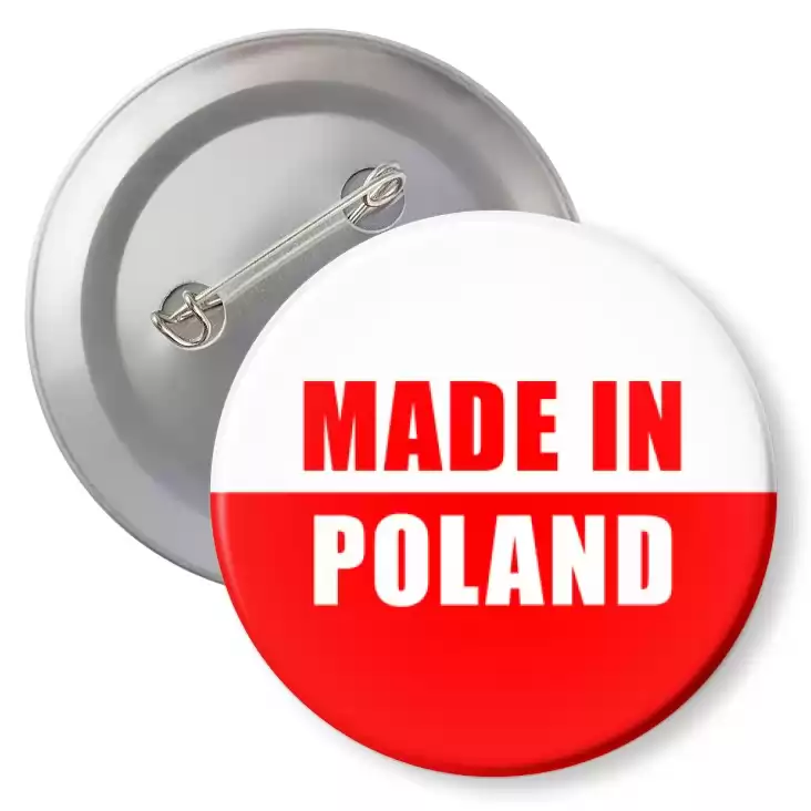 przypinka z agrafką Made in Poland