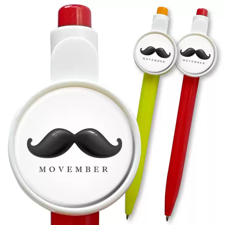 przypinka długopis Movember