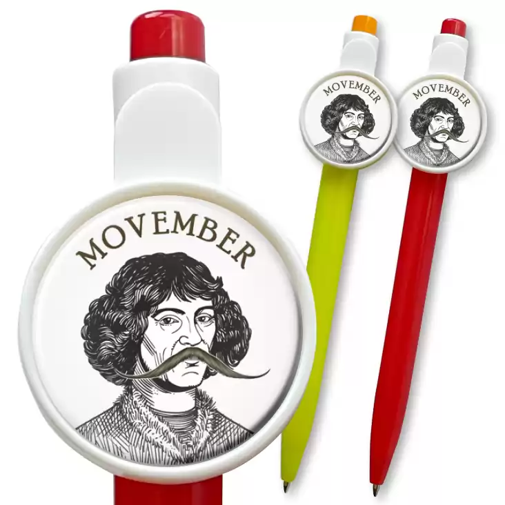 przypinka długopis Movember Mikołaj Kopernik