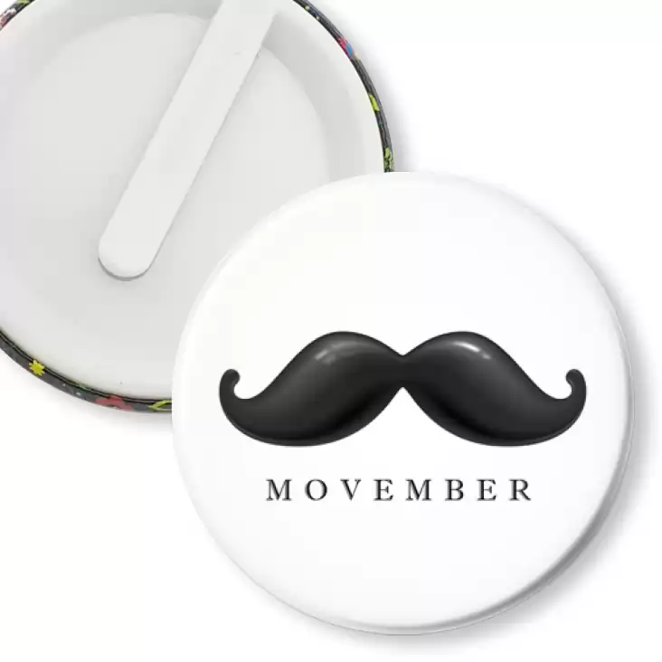 przypinka klips Movember