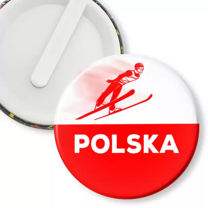 przypinka klips Skoki narciarskie Polska