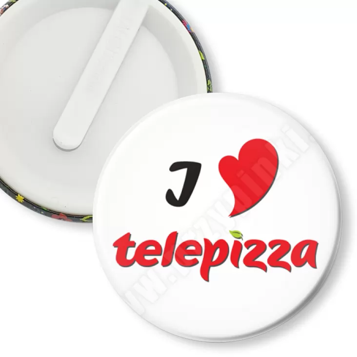 przypinka klips I love Telepizza
