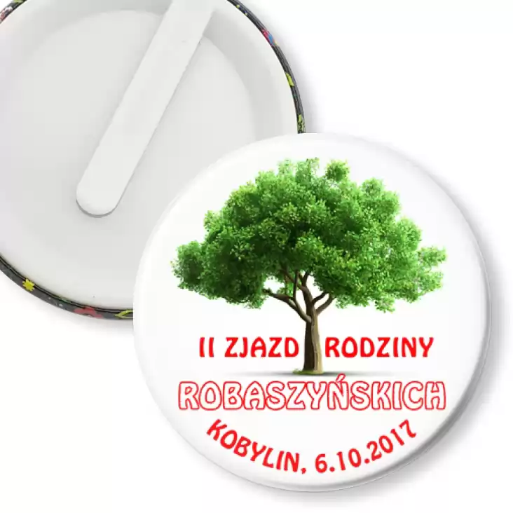 przypinka klips II Zjazd Rodziny Robaszyńskich