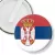 Przypinka klips Flaga Serbia