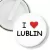 Przypinka klips I love Lublin
