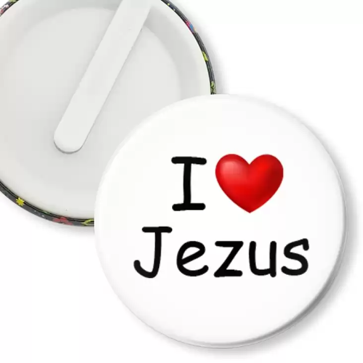 przypinka klips I love Jezus