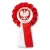 Przypinka kotylion Narodowe Święto Niepodległości Orzeł na Czerwonym Polu
