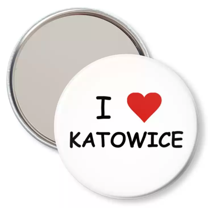 przypinka lusterko I love Katowice