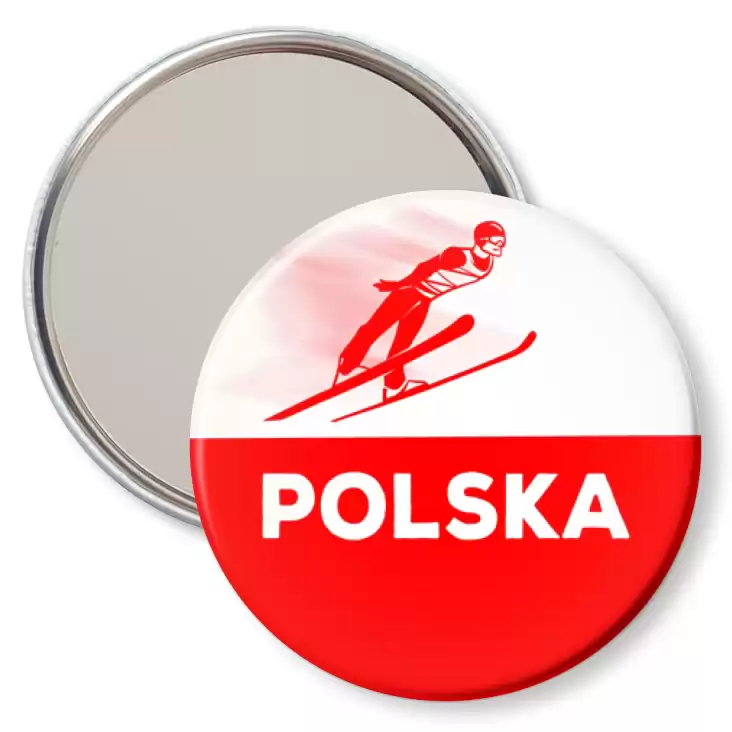 przypinka lusterko Skoki narciarskie Polska