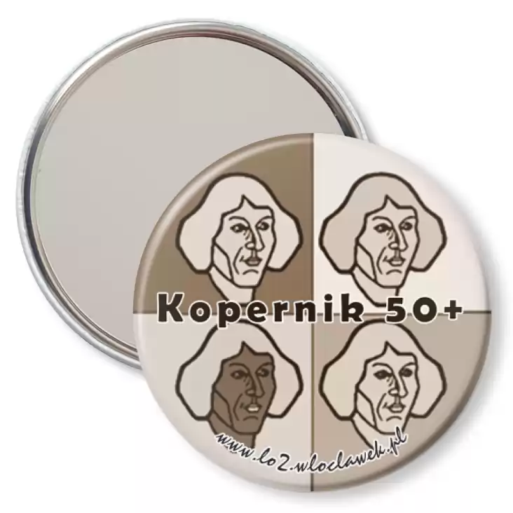 przypinka lusterko Kopernik 50+