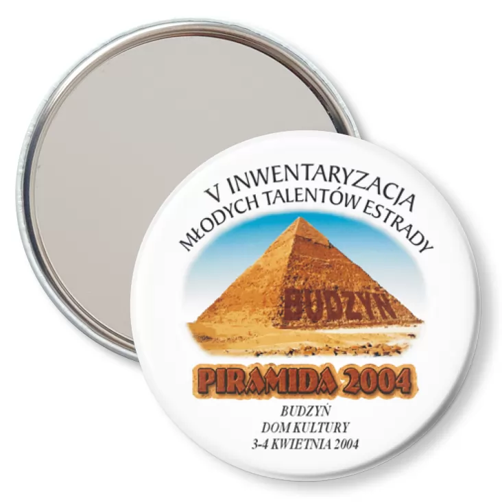 przypinka lusterko Piramida 2004 - Budzyń