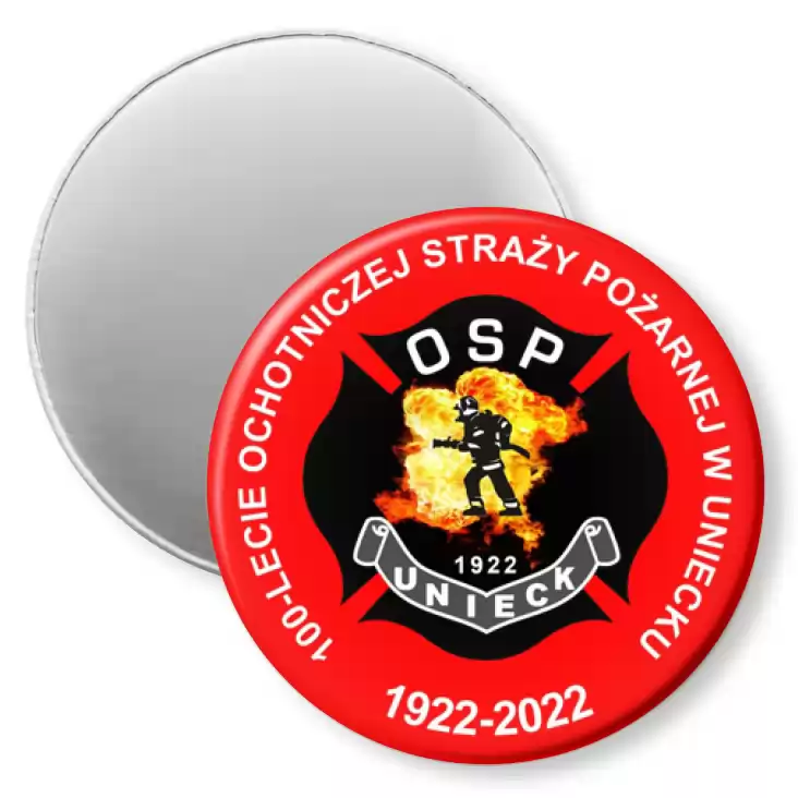przypinka magnes 100 lat OSP Unieck