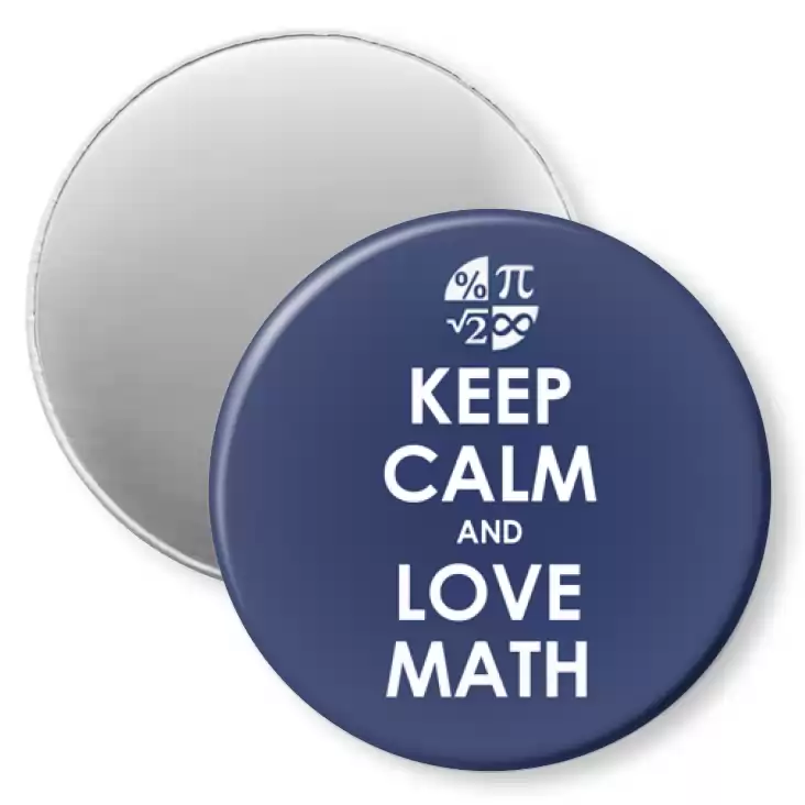 przypinka magnes Matura Keep Calm and Love Math