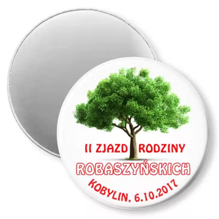 przypinka magnes II Zjazd Rodziny Robaszyńskich