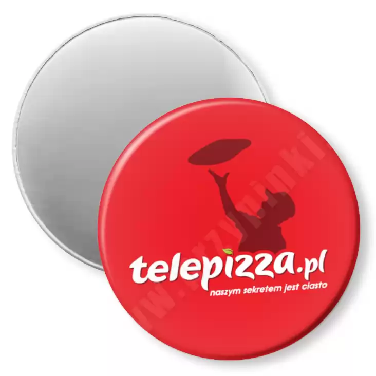 przypinka magnes I love Telepizza