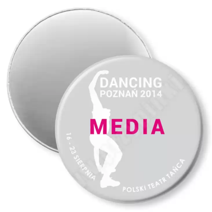 przypinka magnes Dancing Poznań 2014 Media