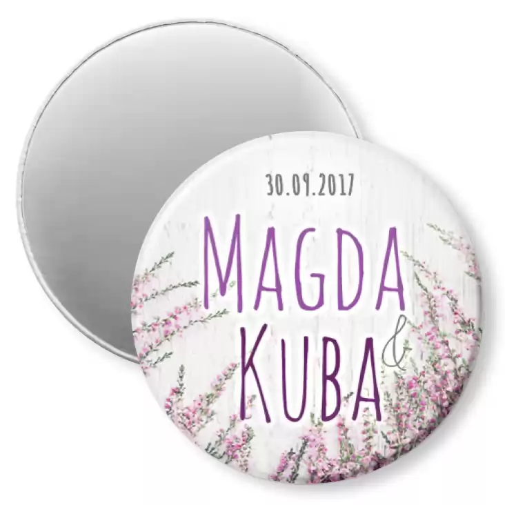 przypinka magnes Magda i Kuba