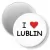 Przypinka magnes I love Lublin
