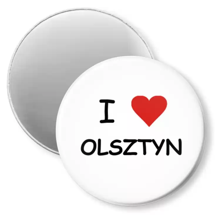 przypinka magnes I love Olsztyn