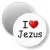 Przypinka magnes I love Jezus