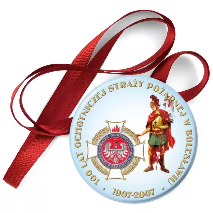 przypinka medal 100 lat OSP w Bolesławiu