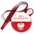 Przypinka medal Dzień Niepodległości Biało-Czerwony z orłem
