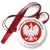 Przypinka medal Narodowe Święto Niepodległości Orzeł na Czerwonym Polu